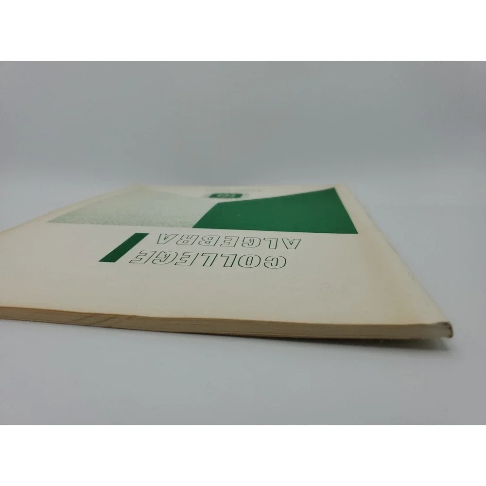 1973 US Armed Forces Inst College Algebra Study Guide Paper Madison‎ WI Dobyns
